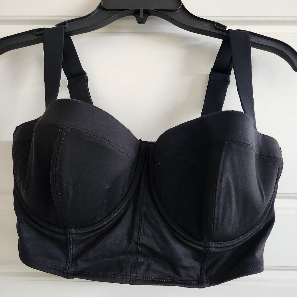 Black Corset Bikini Top - Size M